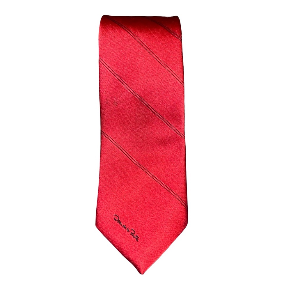 Oscar de la Renta Classic Red Tie